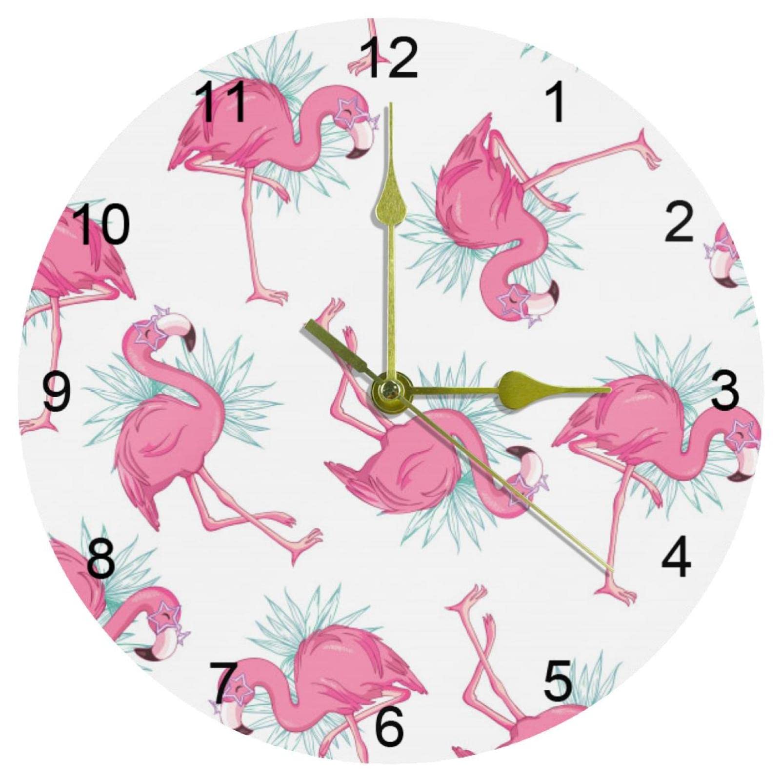 Horloge murale silencieuse à quartz 25,4 cm à grands chiffres arabes