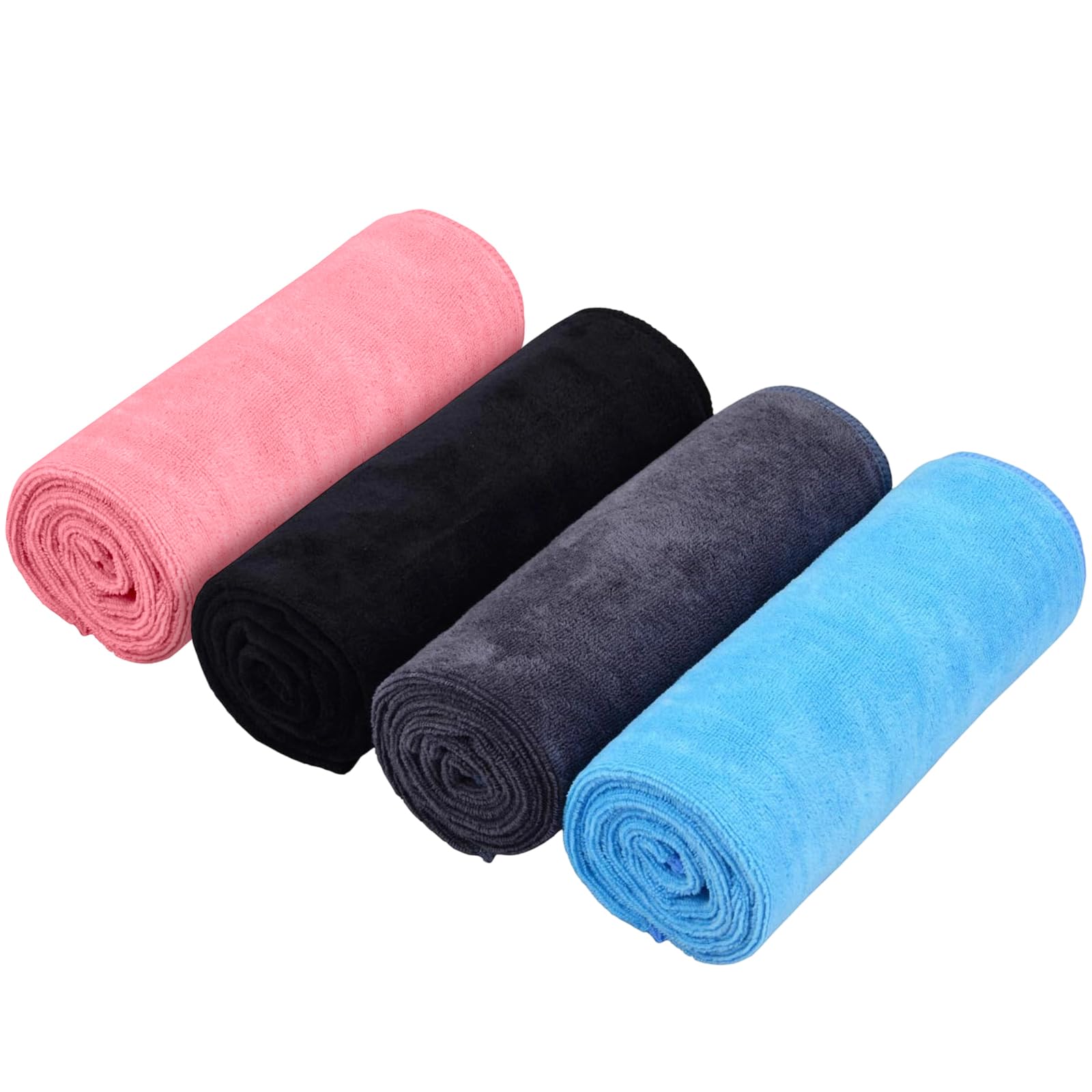 TW1TGOFT 4Pack Gym Towels for Men Women - 75x35cm Microfibre Sports Towel Fast Drying & Super Absorbent Sweat Towels for Workout Yoga Camping Travel