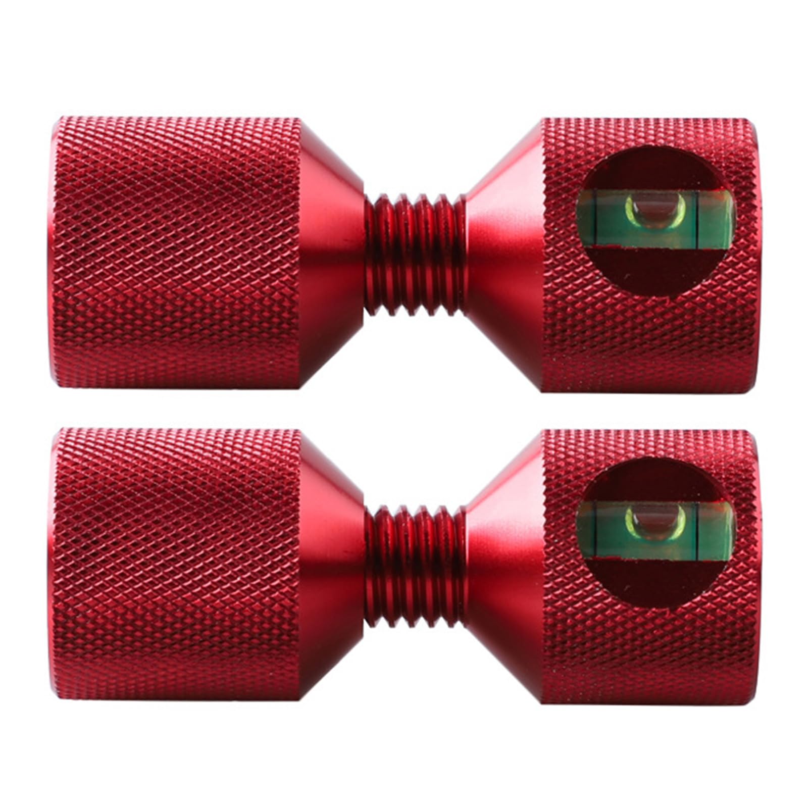 2 Hole Flange Alignment Leveling Pin 1-1/8" Flange Two Hole Pin with Builtin Bubble Levels for Precisions Work Two