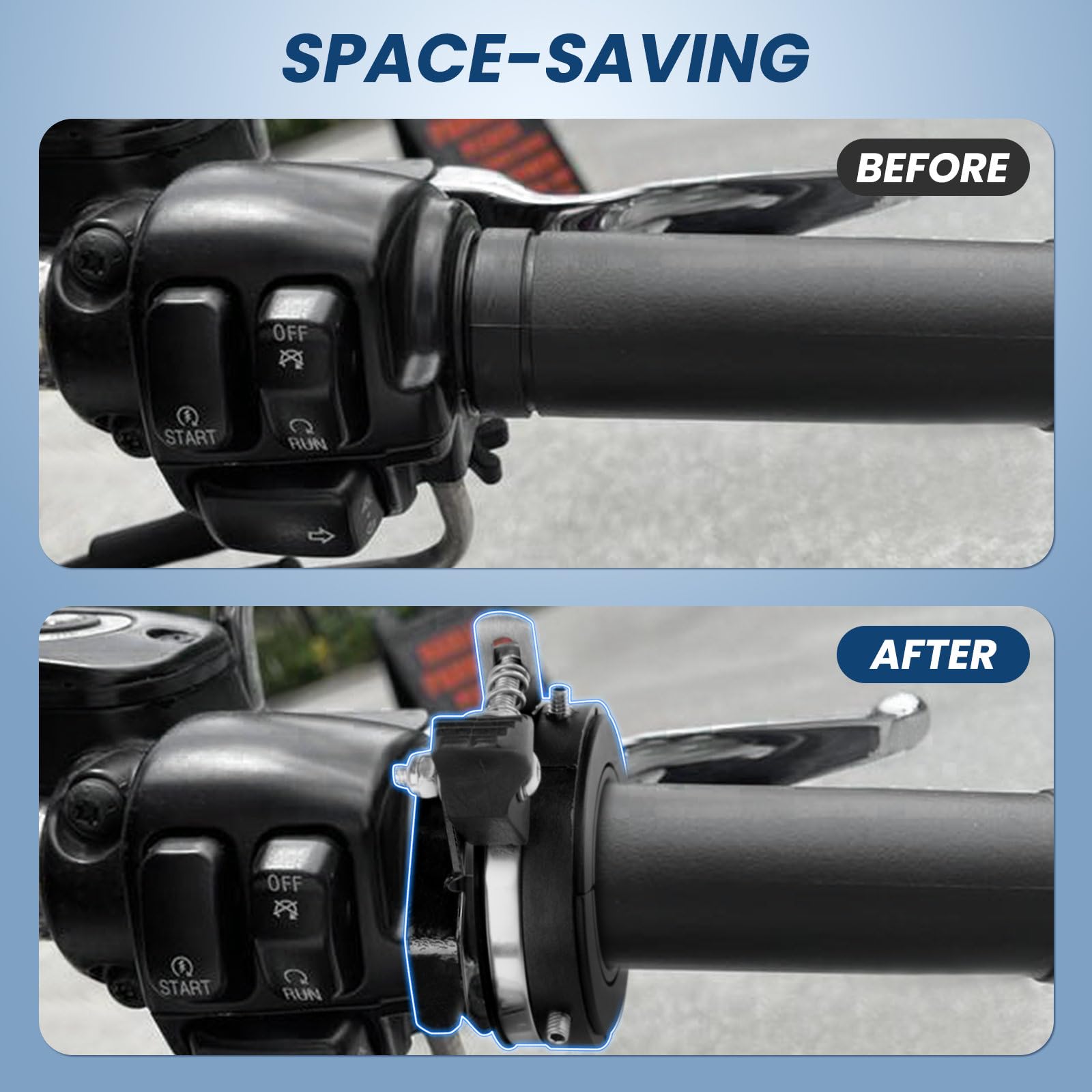 Harley Throttle Lock Screw GUAIMI Assist Lock For Harley 1990