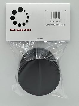Lot of 10 80mm Round Bases for Warhammer 40k & AoS GW Leviathan & Kavalos
