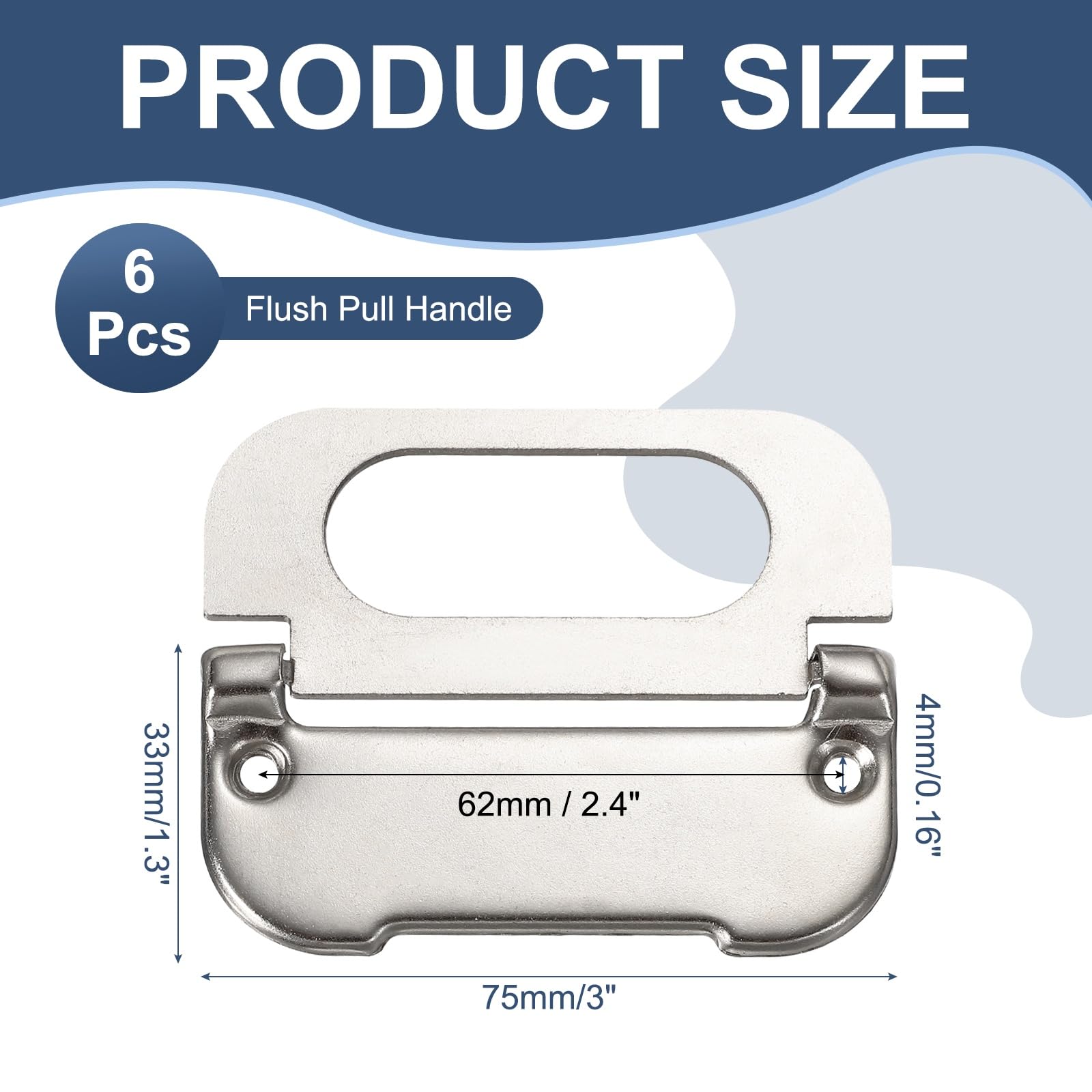 PATIKIL Recessed Pull Door Handle - Image 2