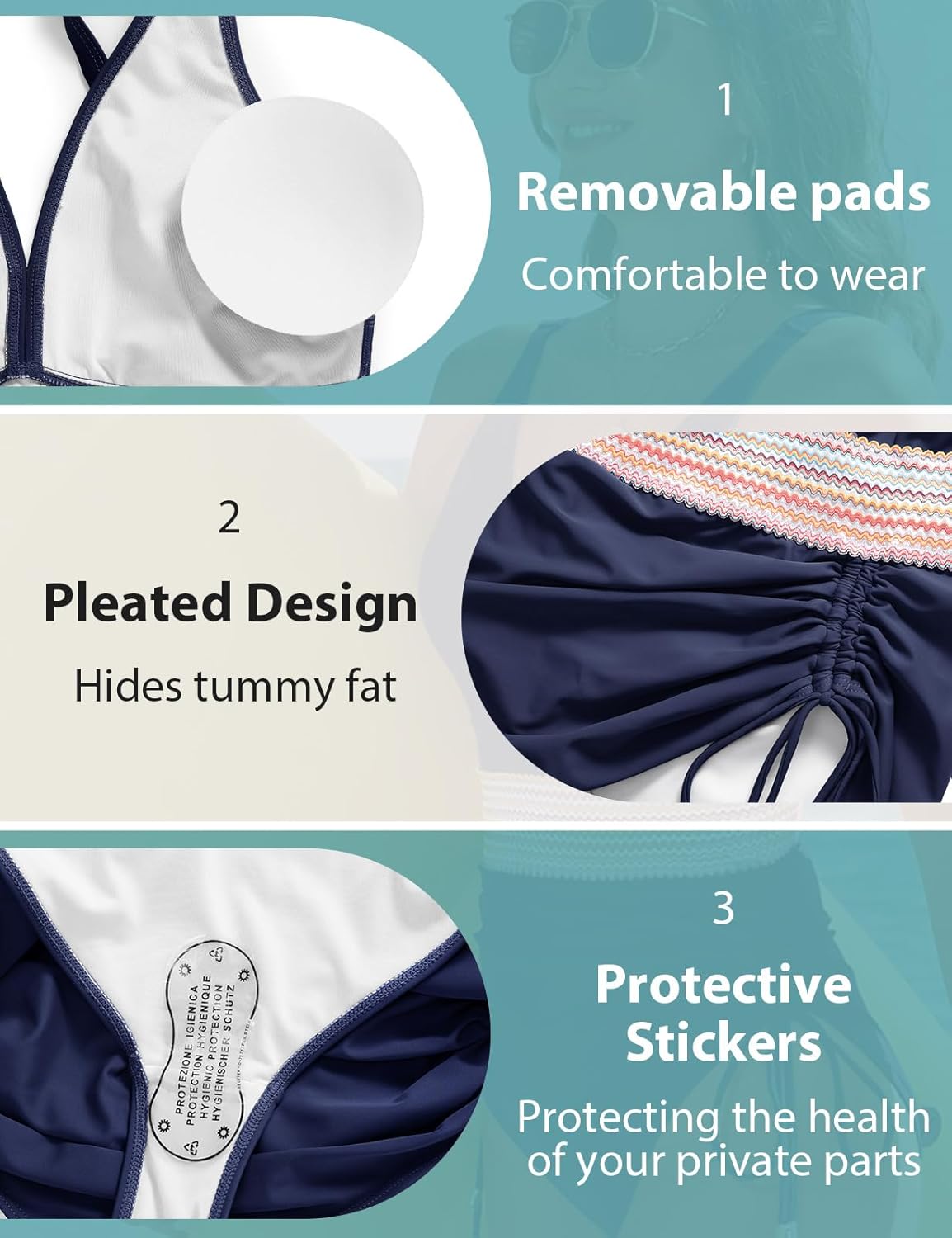 UMIPUBO Maiô feminino com controle de barriga, emagrecedor, gola V, modelador, roupa de banho com cordão em promoção! Veja a oferta e mais achadinhos de Moda praia 5 Hoje é o melhor dia para comprar UMIPUBO Maiô feminino com controle de barriga, emagrecedor, gola V, modelador, roupa de banho com cordão com aquele preço maroto! Promoção! Aproveite a oferta! 5