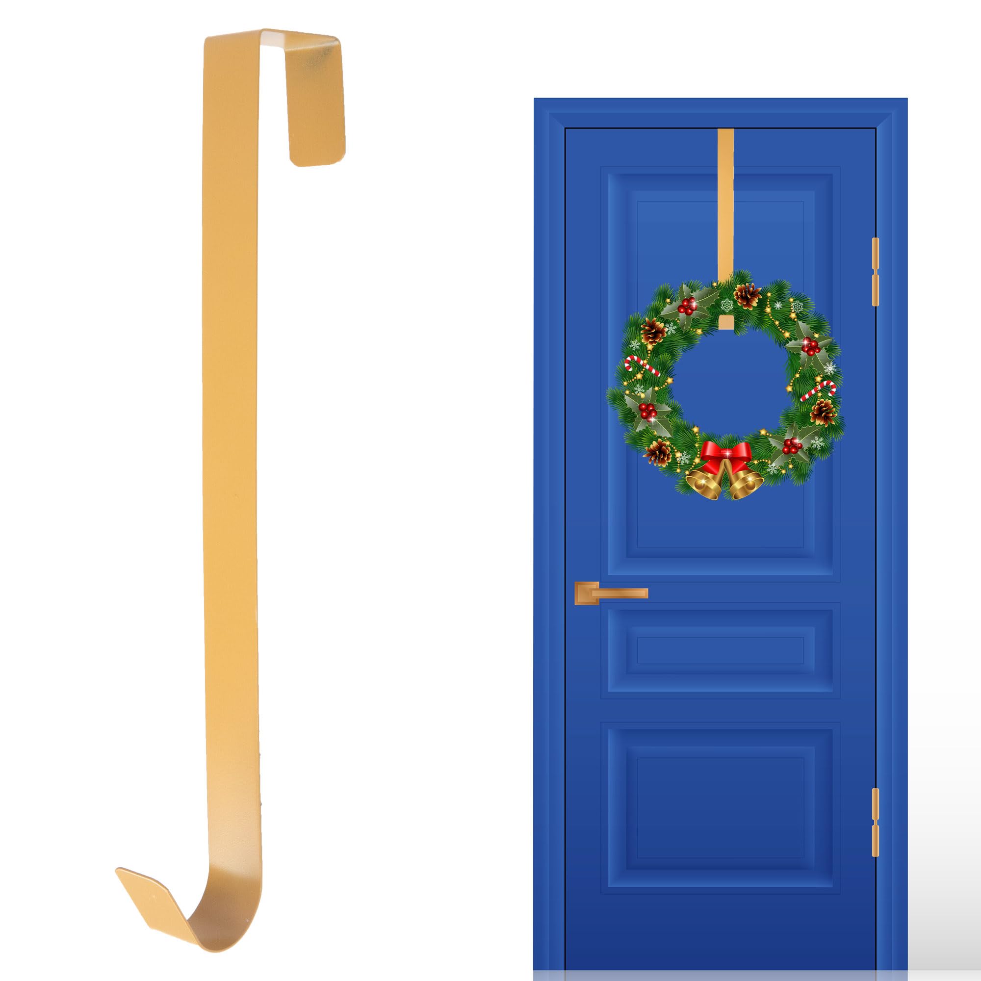 2Pcs Christmas Wreath Door Hanger - Image 4