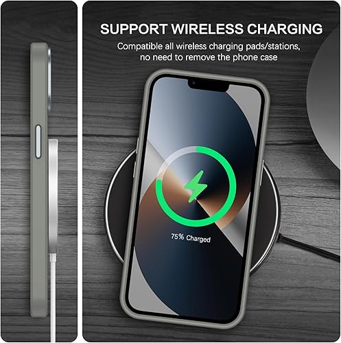 Miniatura 6 de BENTOBEN Funda magnética para iPhone 13 y iPhone 14 compatible con Magsafe Funda translúcida mate para iPhone 1314, delgada, a prueba de golpes,