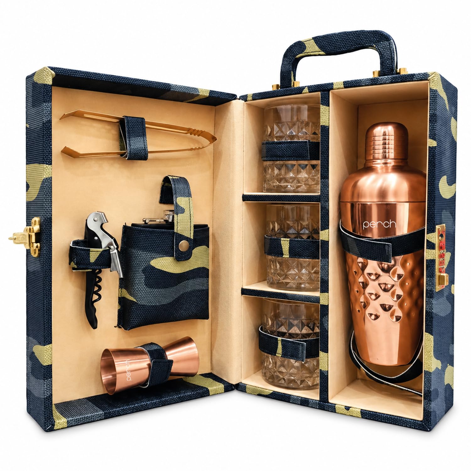 Portable Bar Set - Travel Bar Case with Cocktail Kit -15