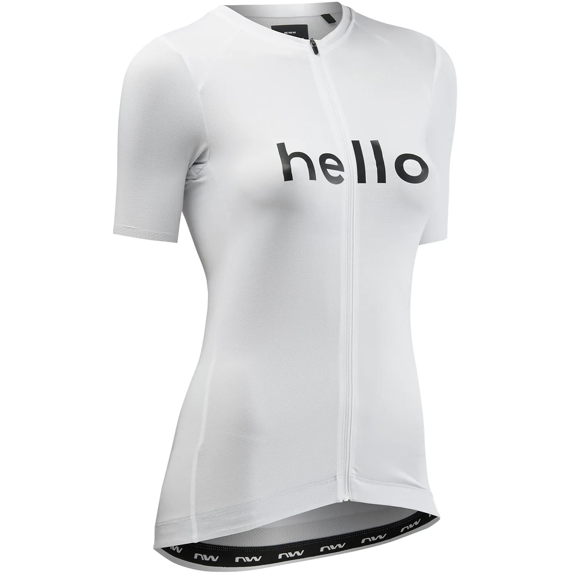 Northwave Blade Hello Goodbye 2026 - Maillot corto de ciclismo para mujer, color blanco