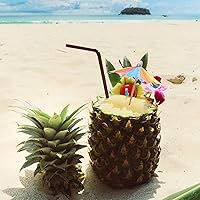 Vista 4 de 40 piezas de paraguas de bebida, accesorios de cóctel, coloridos árboles tropicales, paraguas de papel, palillos de bambú hechos a mano para bar