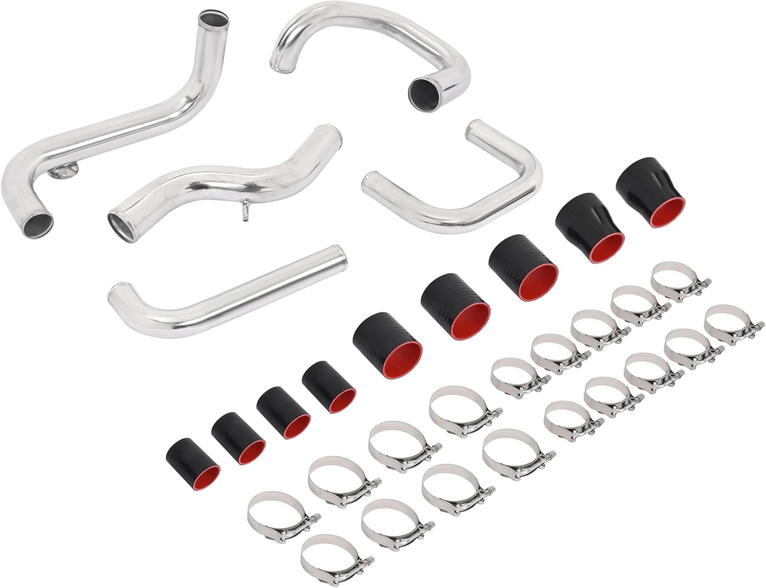 Intercooler Pipe Boot Kit Compatible with 1992-2000 Honda Civic EG EK Del Sol 1990-2001 Acura Integra Polishing Turbo Front Mount Pipe Kit