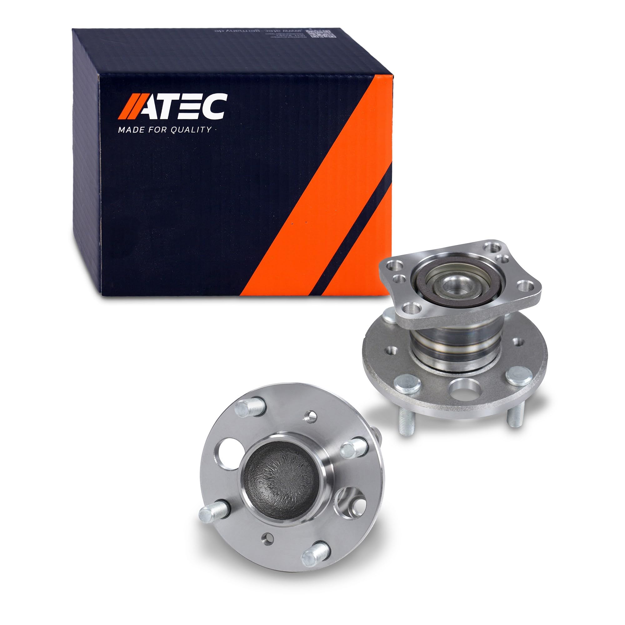 ATEC Germany 2x Cuscinetto ruota posteriore con sensore ABS Set di cuscinetti ruota Compatibile con FORD FOCUS Mk2 (DA_, HCP, DP), KUGA Mk1, MONDEO Mk4 (BA7), MONDEO Mk4 Notchback (BA7
