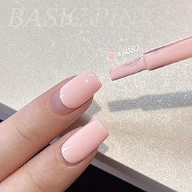 GAOY Pink Gel Nail Polish, 16ml Soak Off Gel Polish, UV Light Cure for Nail Art DIY Manicure at Home, 3082 Basic Pink
