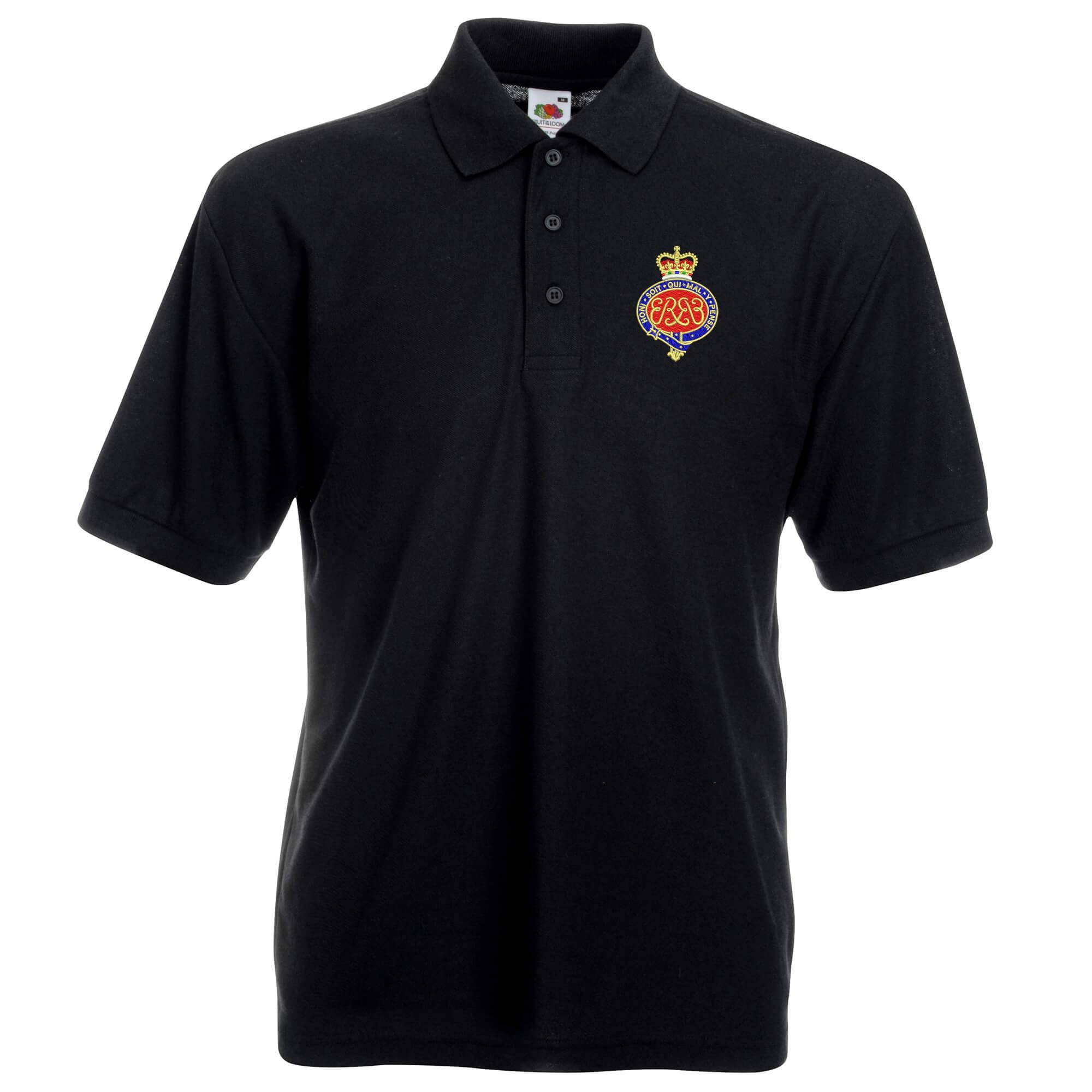 Pineapple Joe's Men's Black Grenadier Guards Embroidered Polo - Large