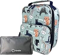 Vista 12 de Lonchera para niños, bolsa térmica para guardería infantil,jardín de niños, preescolar, cajas de contenedores para bocadillos,almuerzos, sin BPA