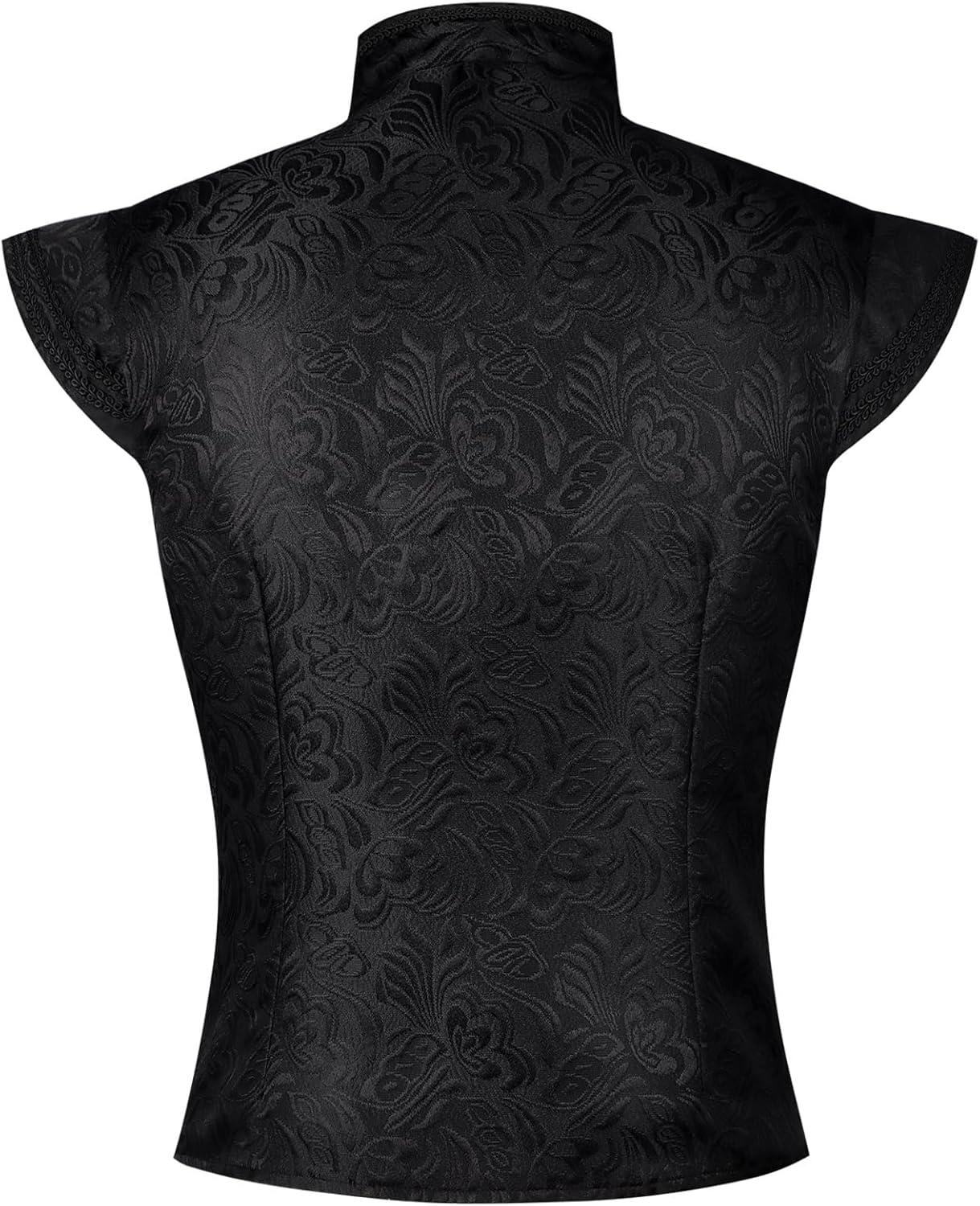 Men's Renaissance Tudor Vest Costume Medieval Doublet Ren Faire Jerkin Vest Vintage Brocade Jacquard Waistcoat