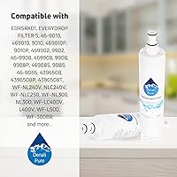 Vista 9 de Paquete de 3 filtros de agua de repuesto para refrigerador Whirlpool GS6SHAXLS03, compatible con cartucho de filtro de agua para refrigerador