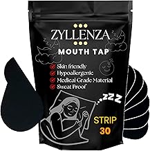 Peace&Quiet 30-Conut for Sleep Anti-Snore Mouth Tape Mute Snoring Tape for Mouth Breathing Sleep Mouth Tape Improves Breathing Abnormalities Safe Adhesive Pre-cut Anti-Snore Mouth Tape for Kids Adults (Black)