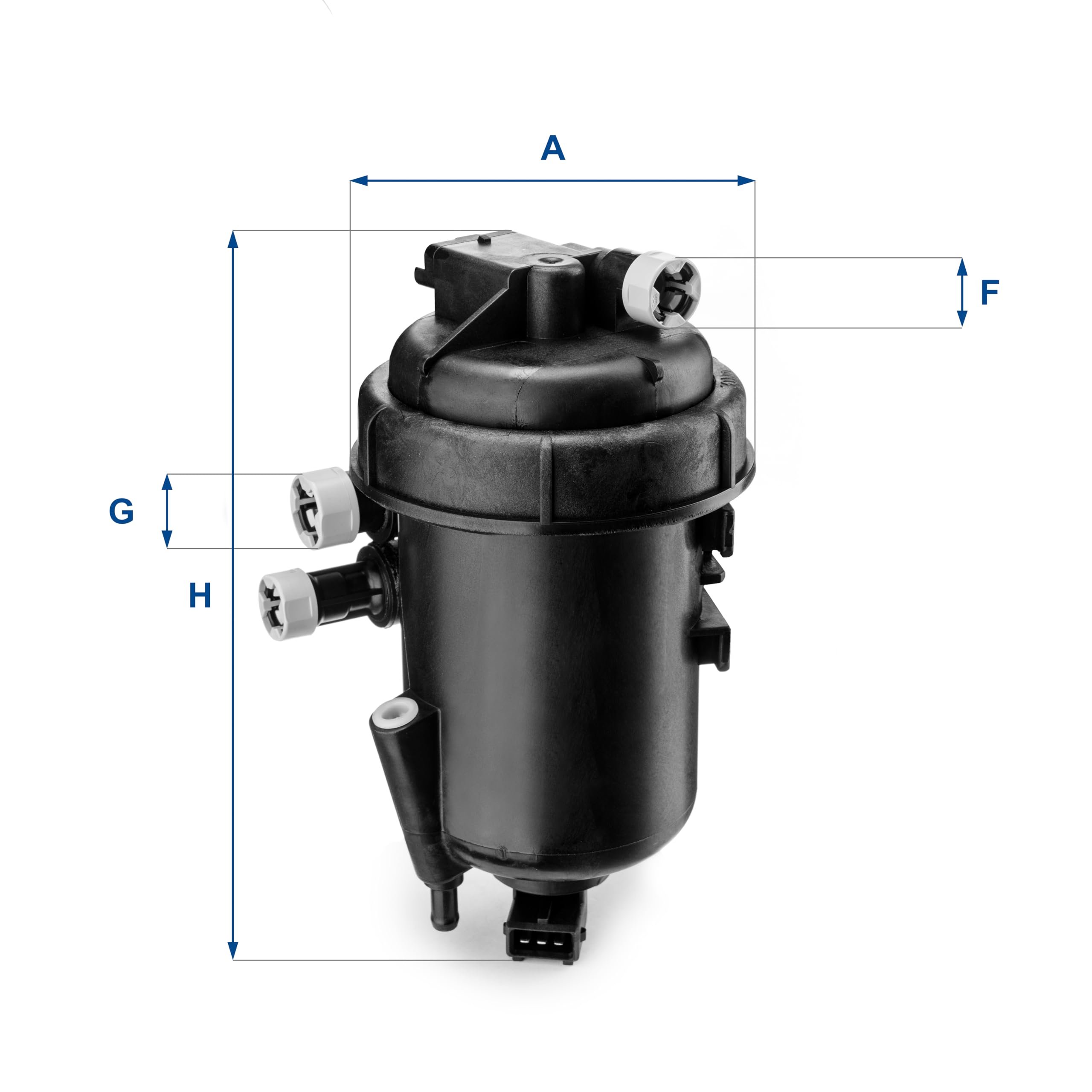 UFI Filters, Filtro Gasoil 55.112.00, Filtro de Combustible Diésel de Recambio, Apto para Coches, Apto para Modelos de Fiat