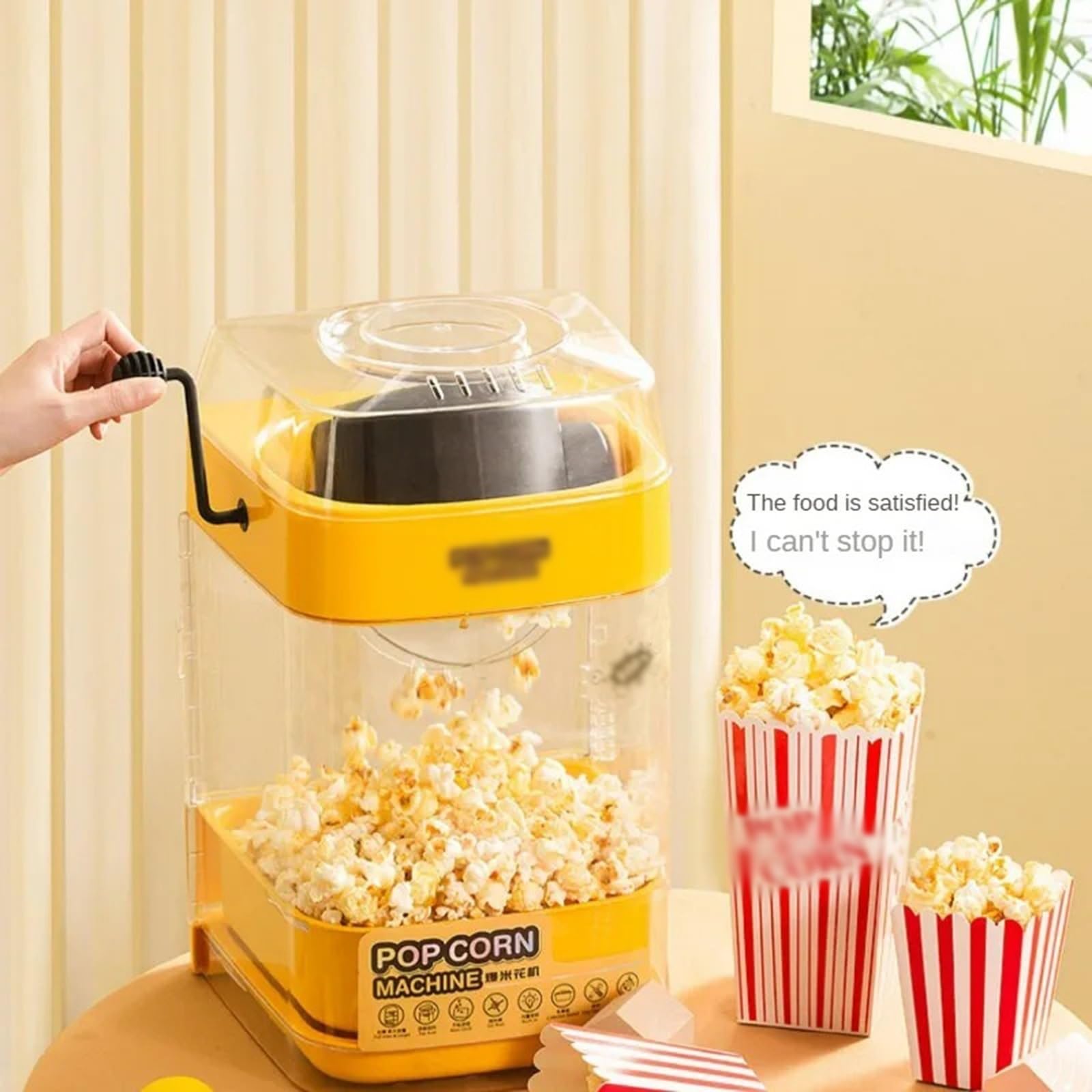 Palomitas de maíz Máquina automática de palomitas maíz eléctrica pequeña comercial for el hogar máquina de palomitas de maíz