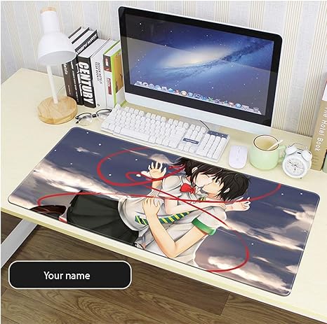 Amazon Co Jp マウスパッド おおきめ ゲームマウスマット あなたの名前橘滝三井づ居 アニメの表面摩耗保護耐久性のある大規模なオフィスのマウスパッドをパーソナライズ Color 800 300mm Size 2mm パソコン 周辺機器