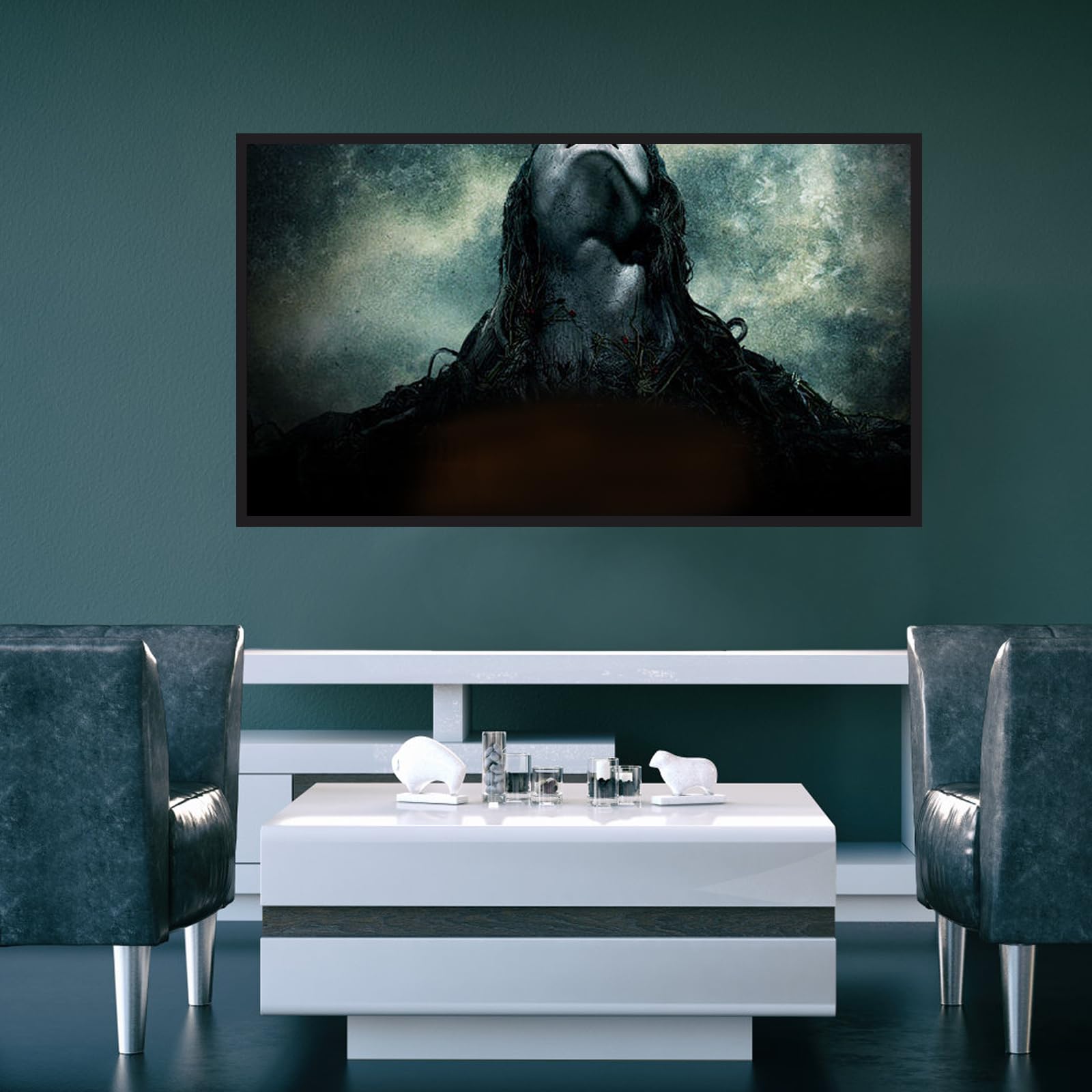 Schermo di proiezione 110" 16:9 Schermo di proiezione Montaggio a parete Grande Home Cinema Presentazione Telaio in lega di alluminio Telaio Proiettore Tela per Home Cinema Interno/Esterno Film