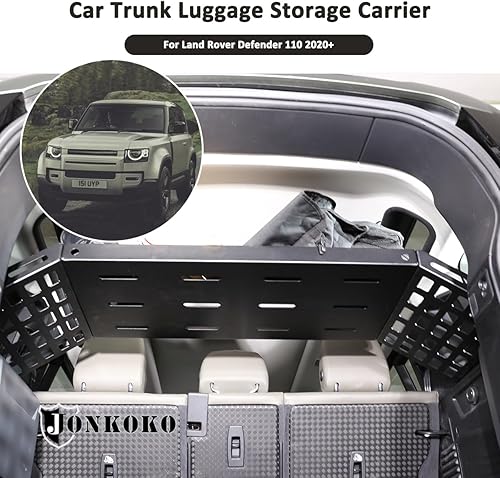 Miniatura 4 de JONKOKO Cesta de almacenamiento para maletero de automóvil, organizador de carga lateral, modular compatible con Land Rover Defender 110 2020-2024