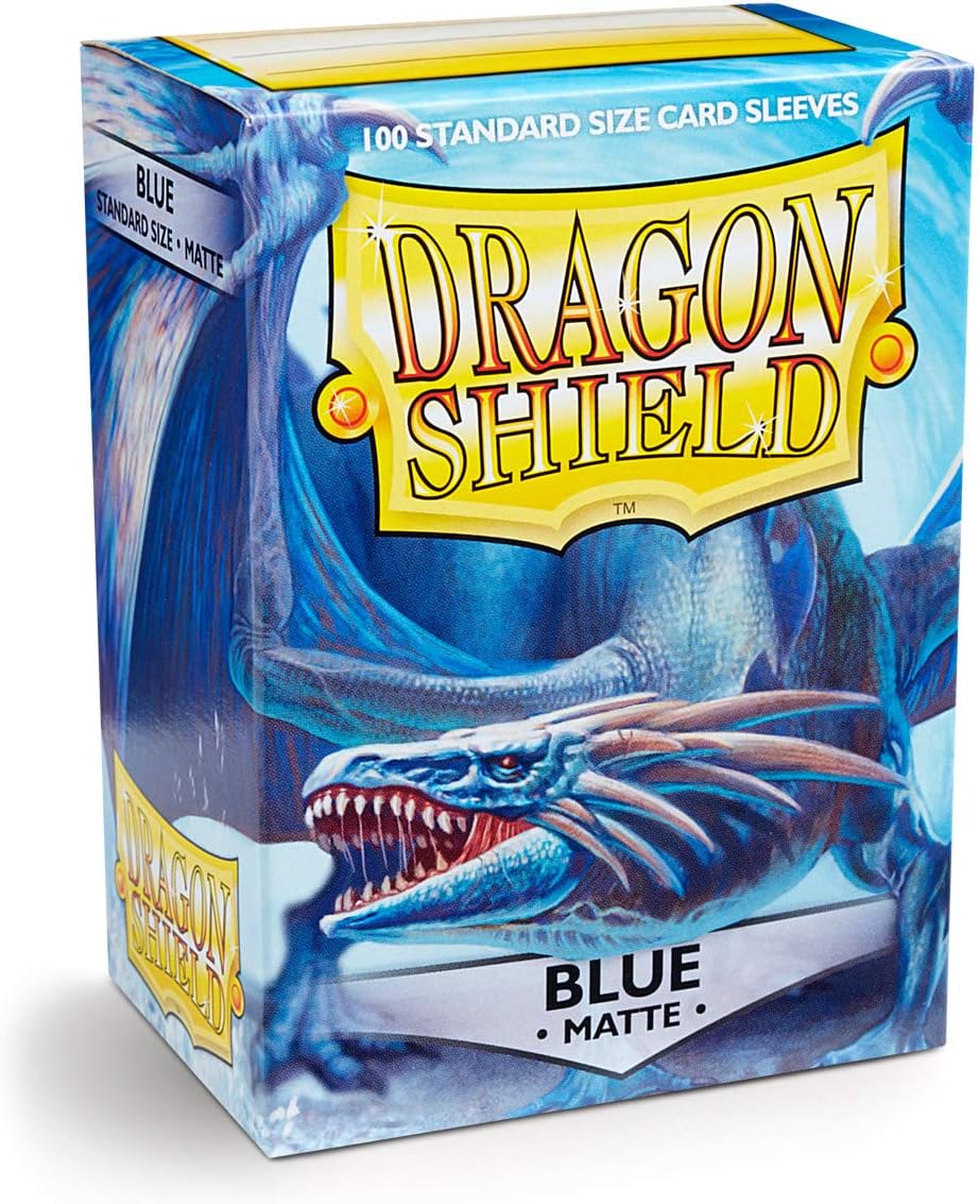 Dragon Shield Matte Blue 100 Protective Sleeves