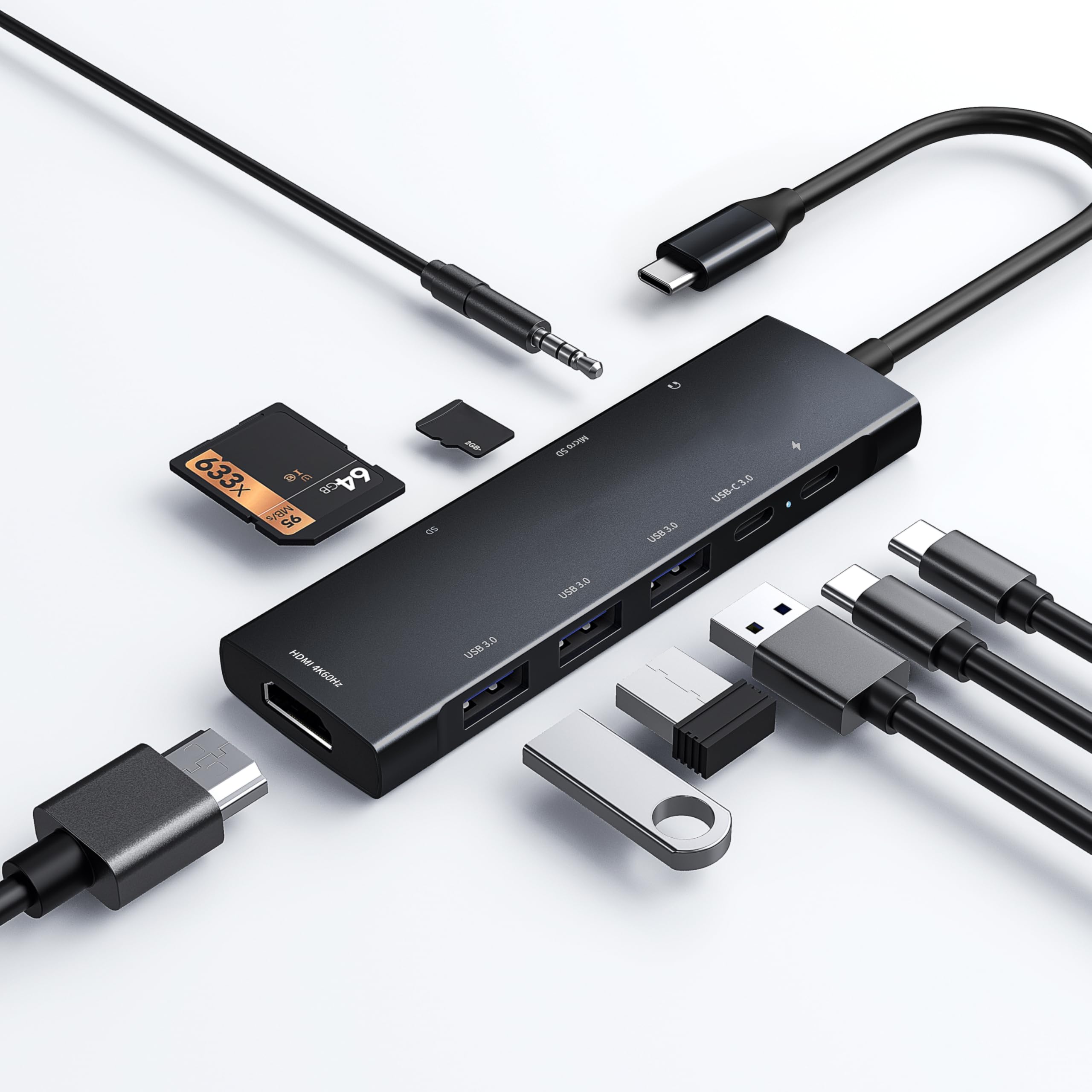 Amazon | USB Cハブ iPad Pro 9-in-1アダプター iPad Pro M4 M2 M1 13