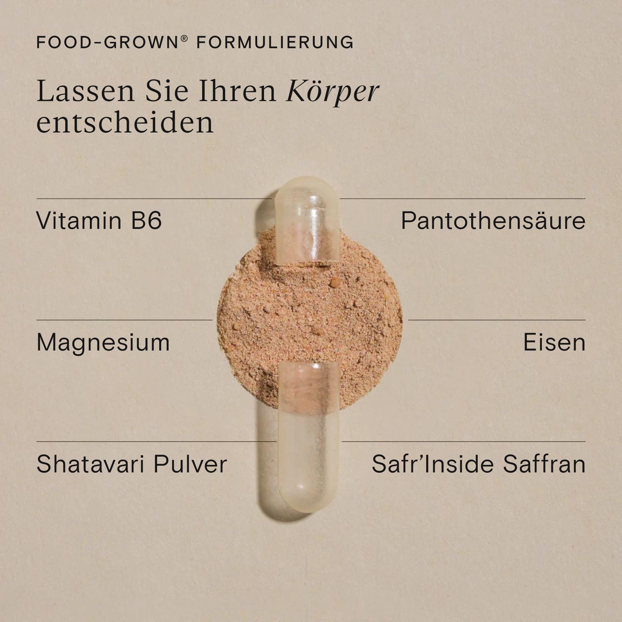 WILD NUTRITION Food-Grown Perimenopause Komplex, Vorrat für 1 Monat
