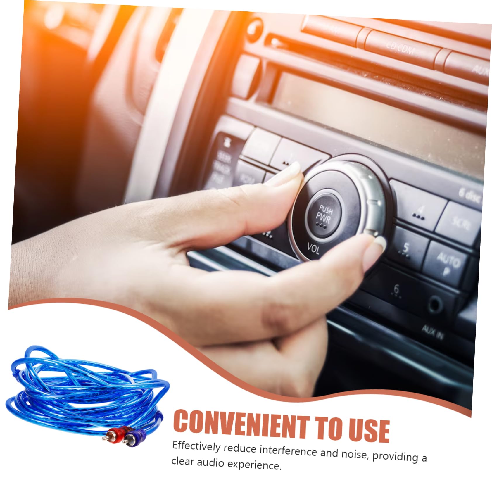 SOLUSTRE Car Audio System Enhancement Pure Copper Speaker Wire Amplifier Cable Subwoofer Cable Reliable Performance Easy Plug Play