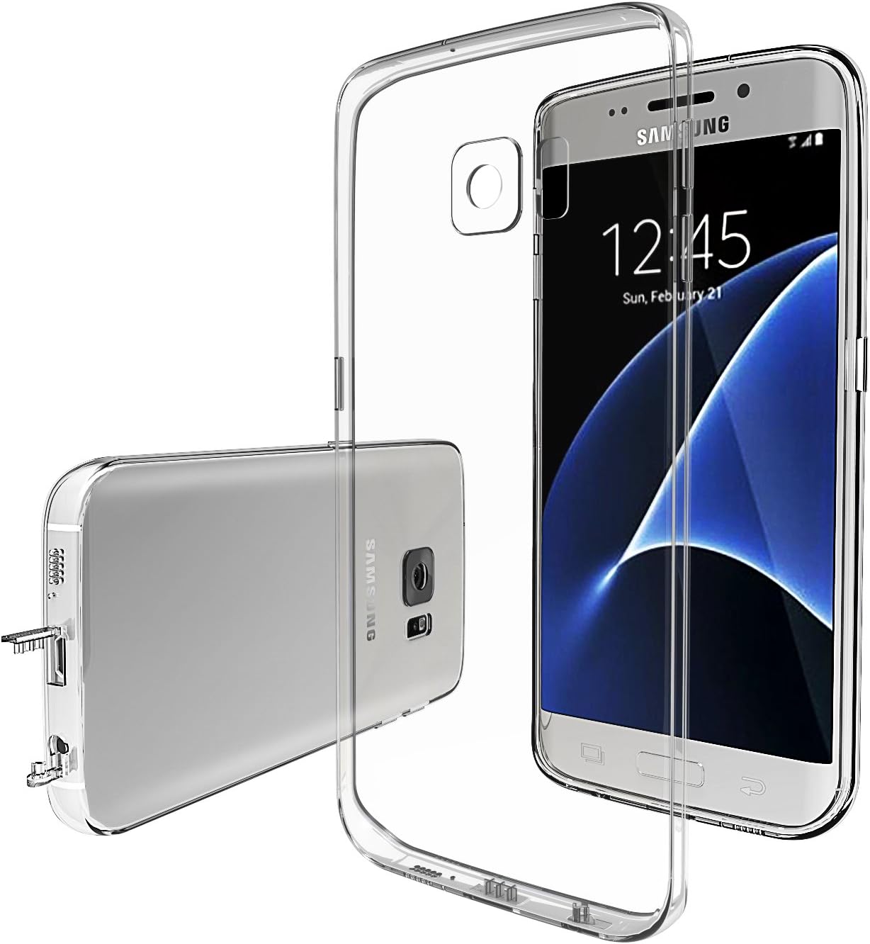 Taken Galaxy S7 Edge Case - Silicone Soft TPU Transparent Cover For Samsung Galaxy S7 Edge (Clear)
