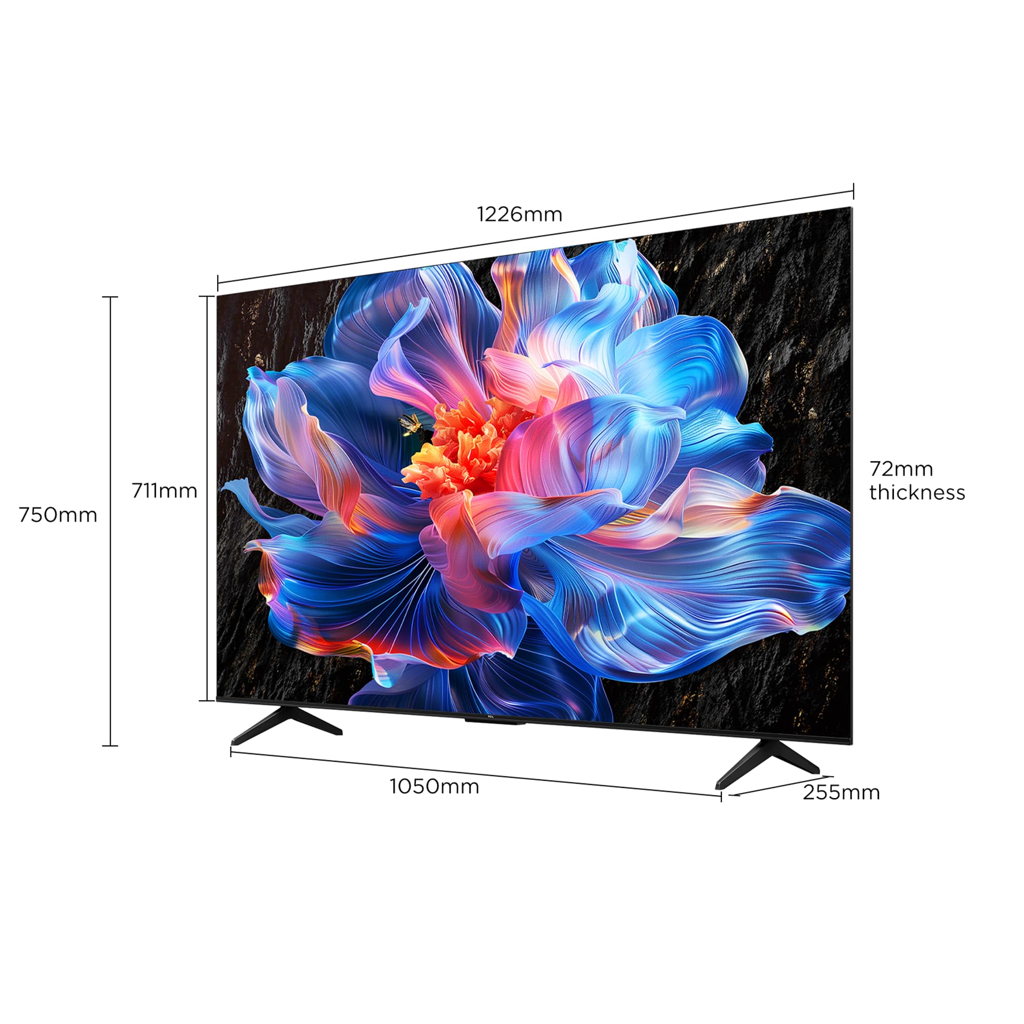 TCL 65-Inch LED 4K UHD Smart TV (65P6K, 2025 Model) | Google TV