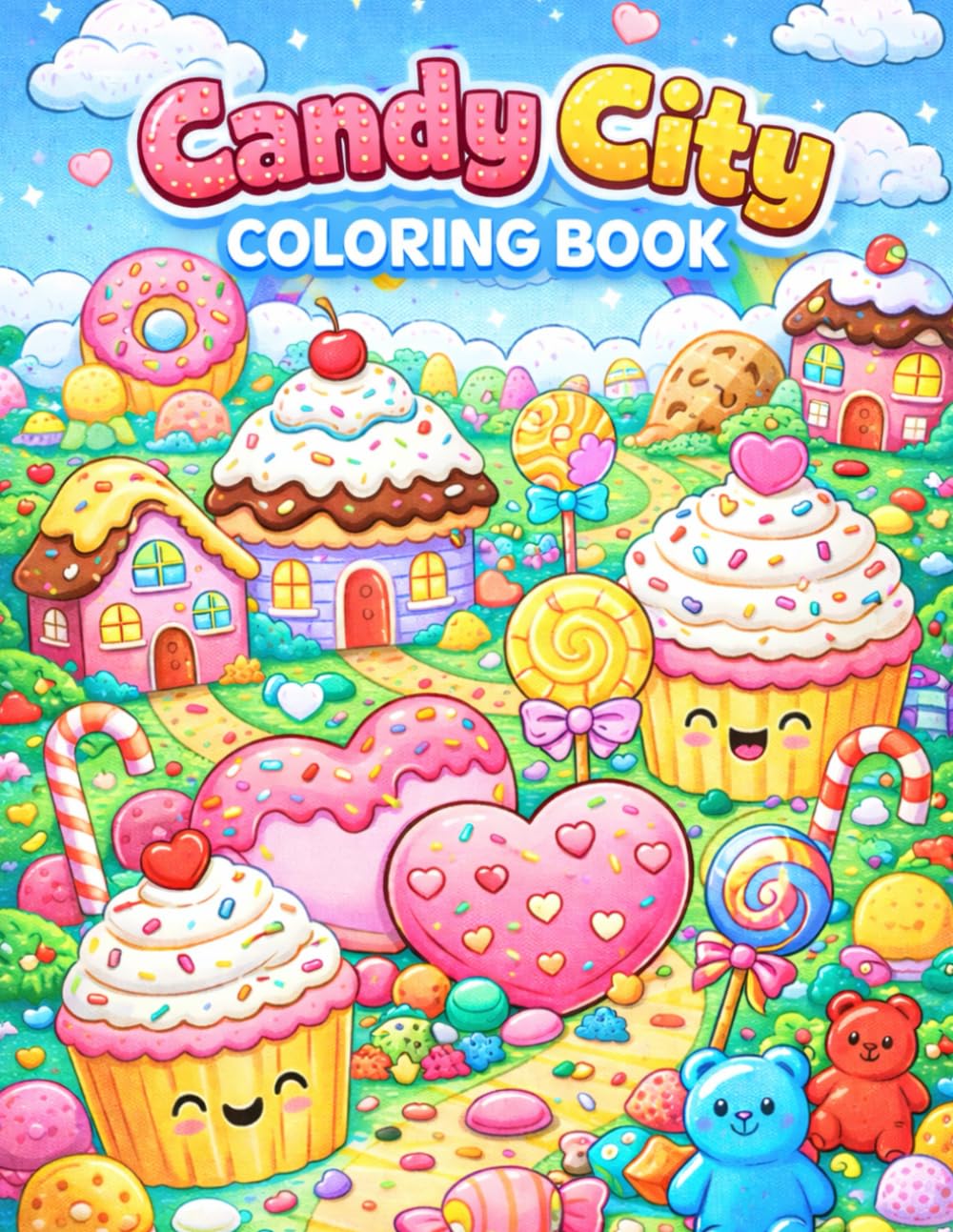 Candy City Coloring Book: A Fun and Cute Coloring Adventure for Kids (Dream Weaver Coloring Series for Kids Ages 3–7)