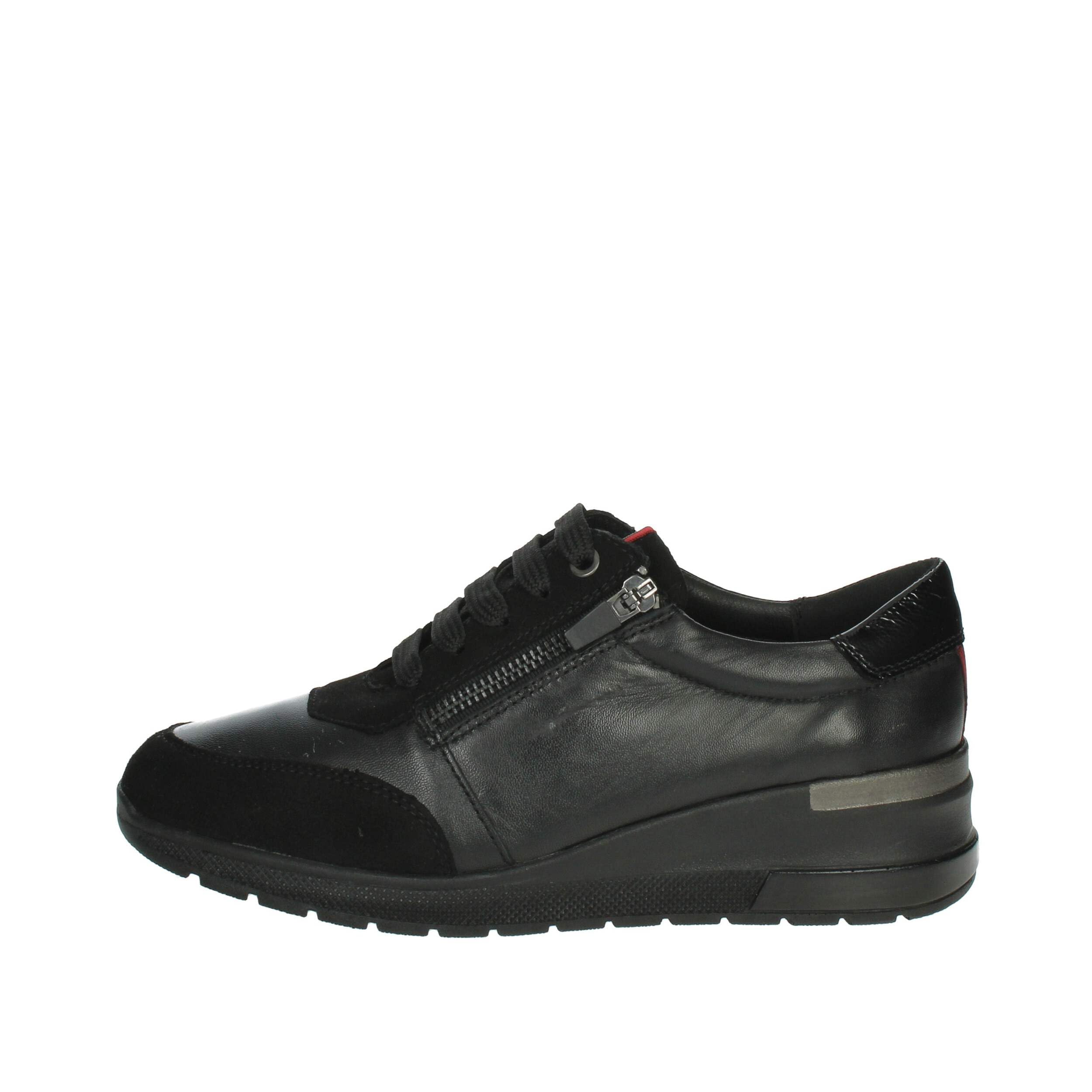 Scarpe Da Ginnastica Pediconfort Con Zip In Pelle Nera - Donna, Taglia 36, Suola Rimovibile - 4