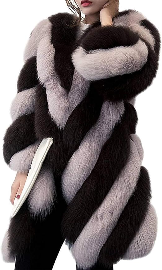 Cappotto In Pelliccia Sintetica Amazhiyu Donna - Giacca Corta Morbida Con Colletto | Inverno Autunno - Foto 2