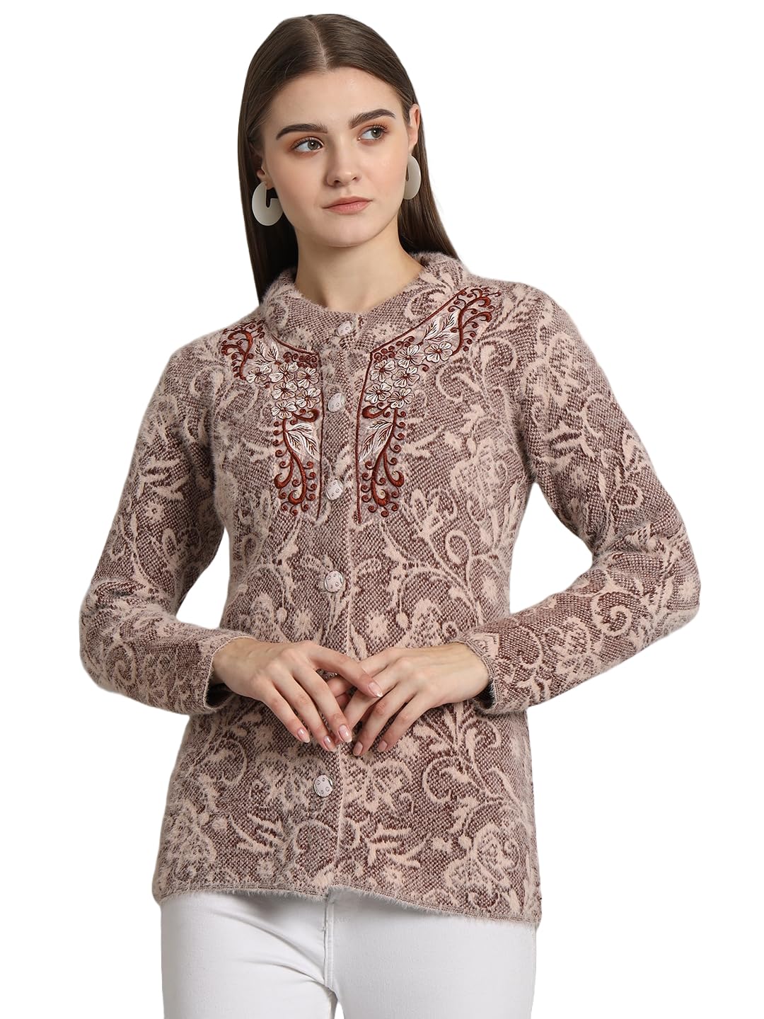 Women's winterwear Woolen Hair fullsleeves Cardigans Sweater