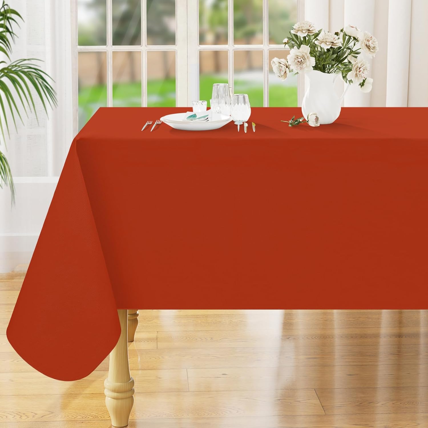 Amazon.com: Smiry Rectangle Table Cloth 60x140 Inch, Waterproof ...