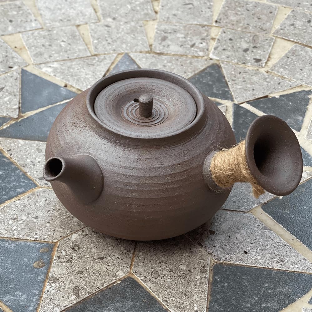 Théière Kyusu • Théière traditionnelle en céramique • Capacité 200 ml • Tea Soul