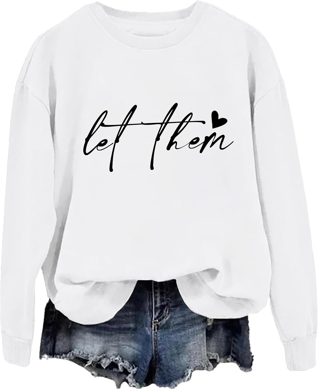 Let Them Sweatshirt for Women Men Funny Let Them Hoodie Vintage Mental Health Sweatshirt - Image 3