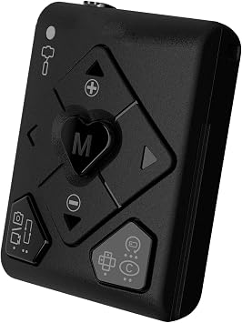 ISteady XE/X2/V2/V2s/M5/M6/MT2 Remote Control Portable Wireless 10M Transmission Distance -Black/White Suitable for Photography Enthusiasts (Black)