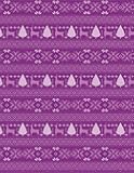 Purple Nordic Winter Pattern Notebook — 1 cm Graph Edition: Square layout ideal for charts, diagrams, mapping, designs, and structured planning