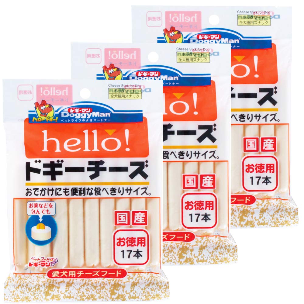 ドギーマン 犬用おやつ hello! ドギーチーズ お徳用 チーズ 17個 (x…