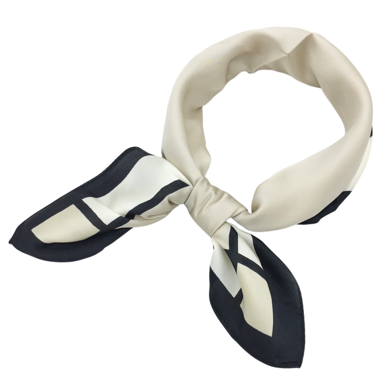 YOUR SMILESilk Like Scarf Women’s Fashion Pattern Large Square Satin Headscarf Headdress 24''x24''