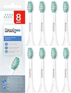 Brushmo Replacement Toothbrush Heads Compatible with Sonicare Electric Toothbrush 8 Pack