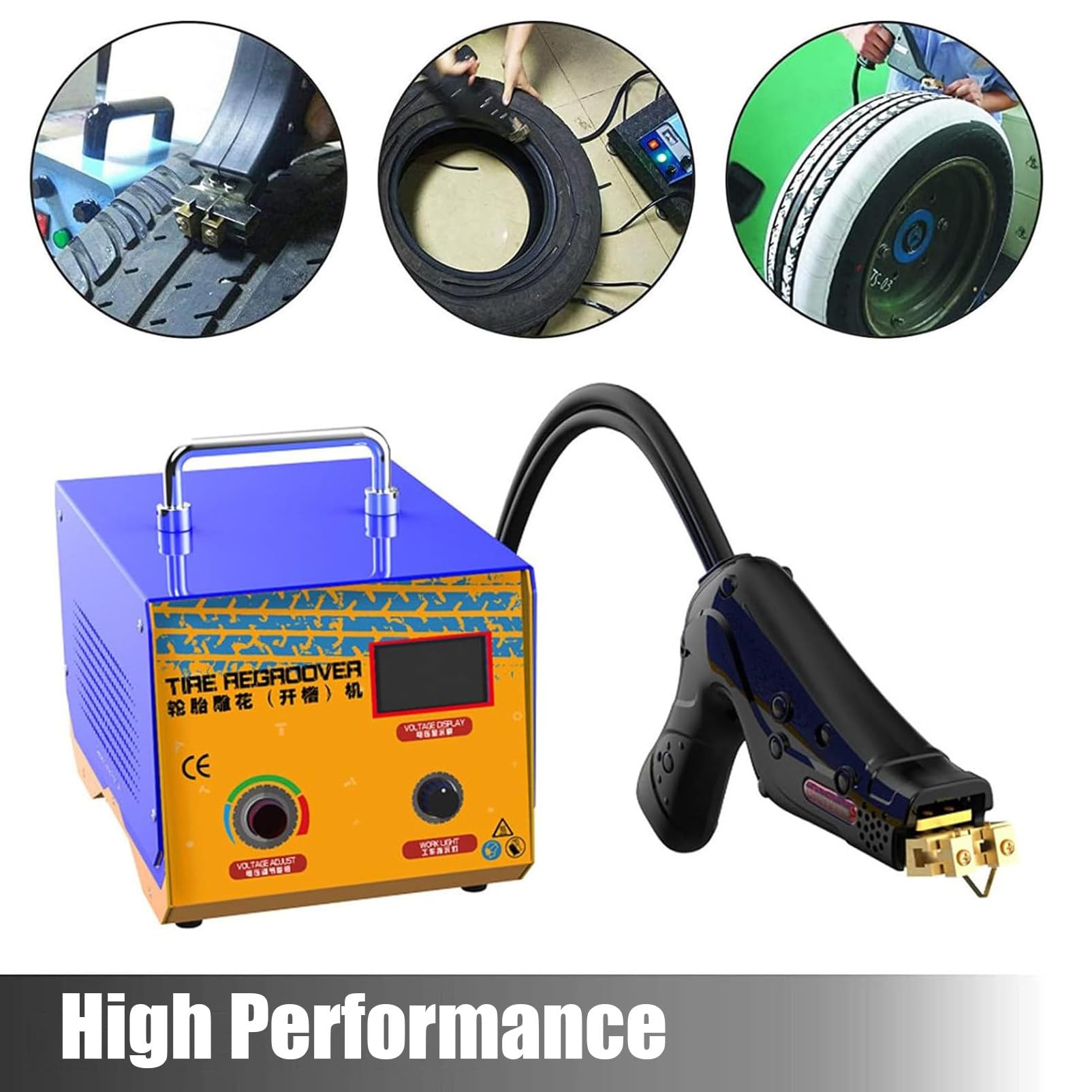 Beachtiful Reifenrillenmaschine 1000W - Profi Reifennachschneidegerät Mit 20 Klingen