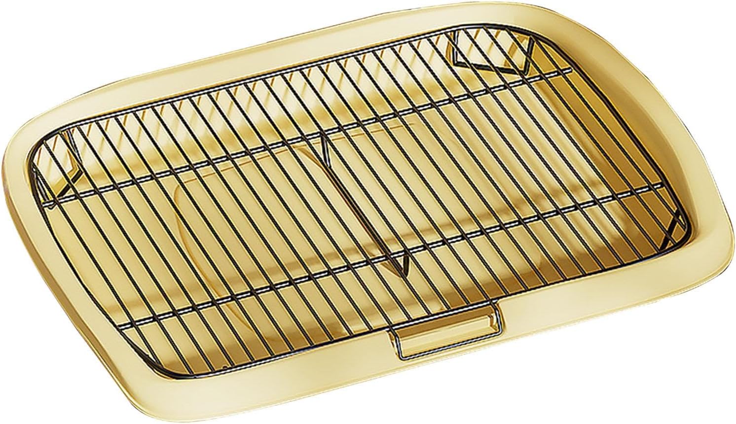 Dog Potty Tray for Small and Medium Breeds - Indoor Training Solution, Yellow XL