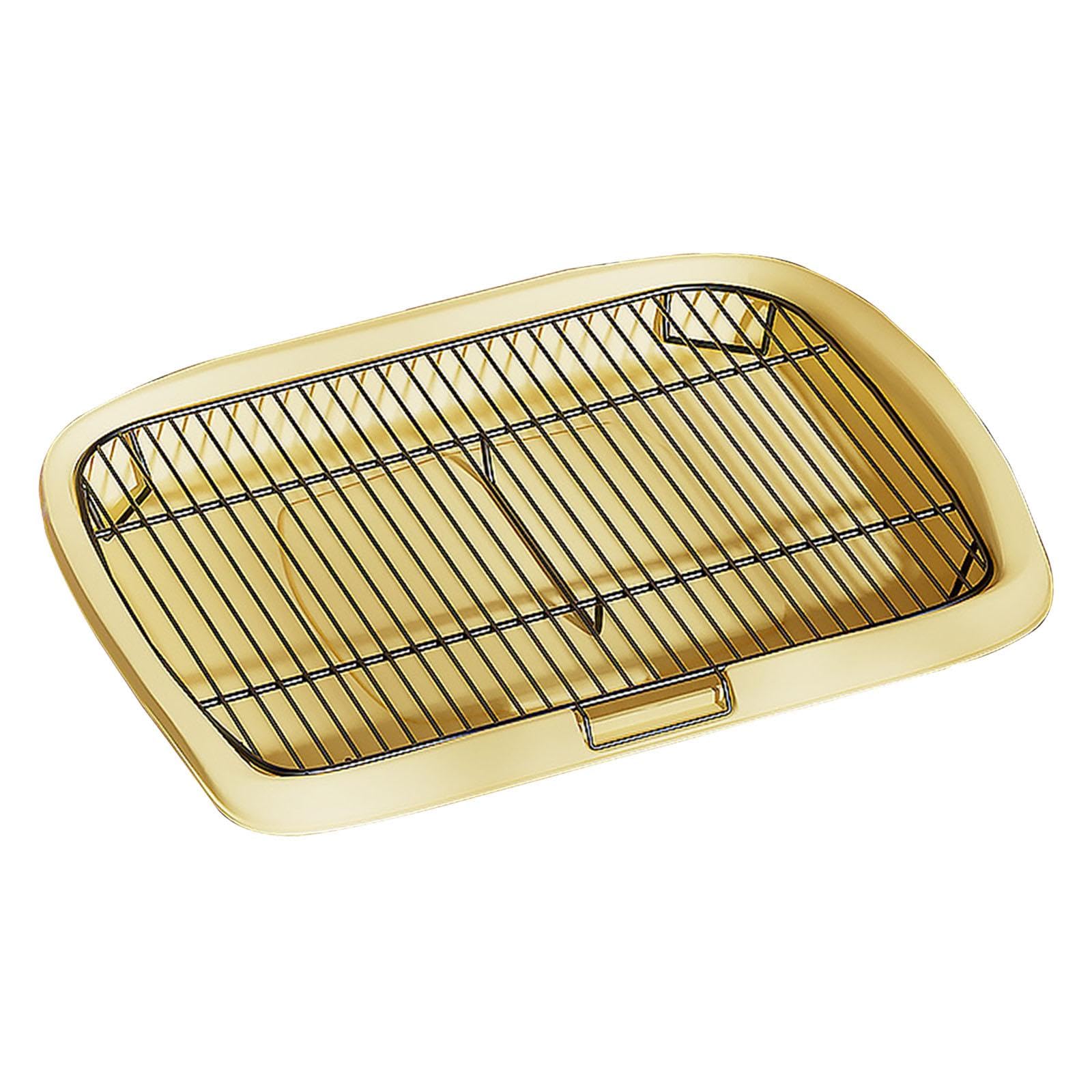 Toilettes pour chiens robustes avec grille en matériau compact
