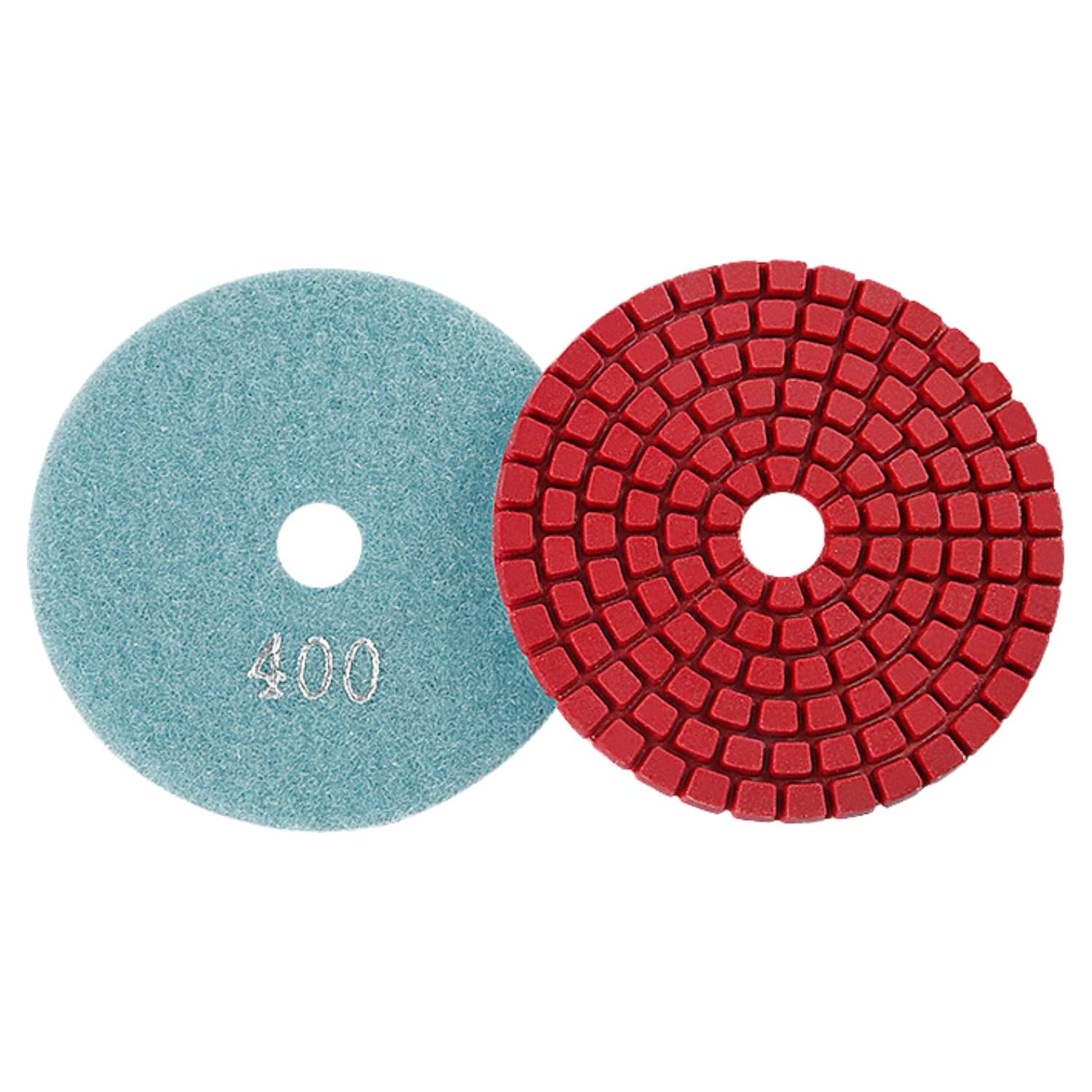 MiJunHD Diamond Polishing Pad, 3 inch 80 mm 400 Grit Sanding Discs for Grinder & Polisher, Hook and Loop Backing Pad for Grinding Buffing Granite Marble Concrete Stone (1 Piece) — image 1