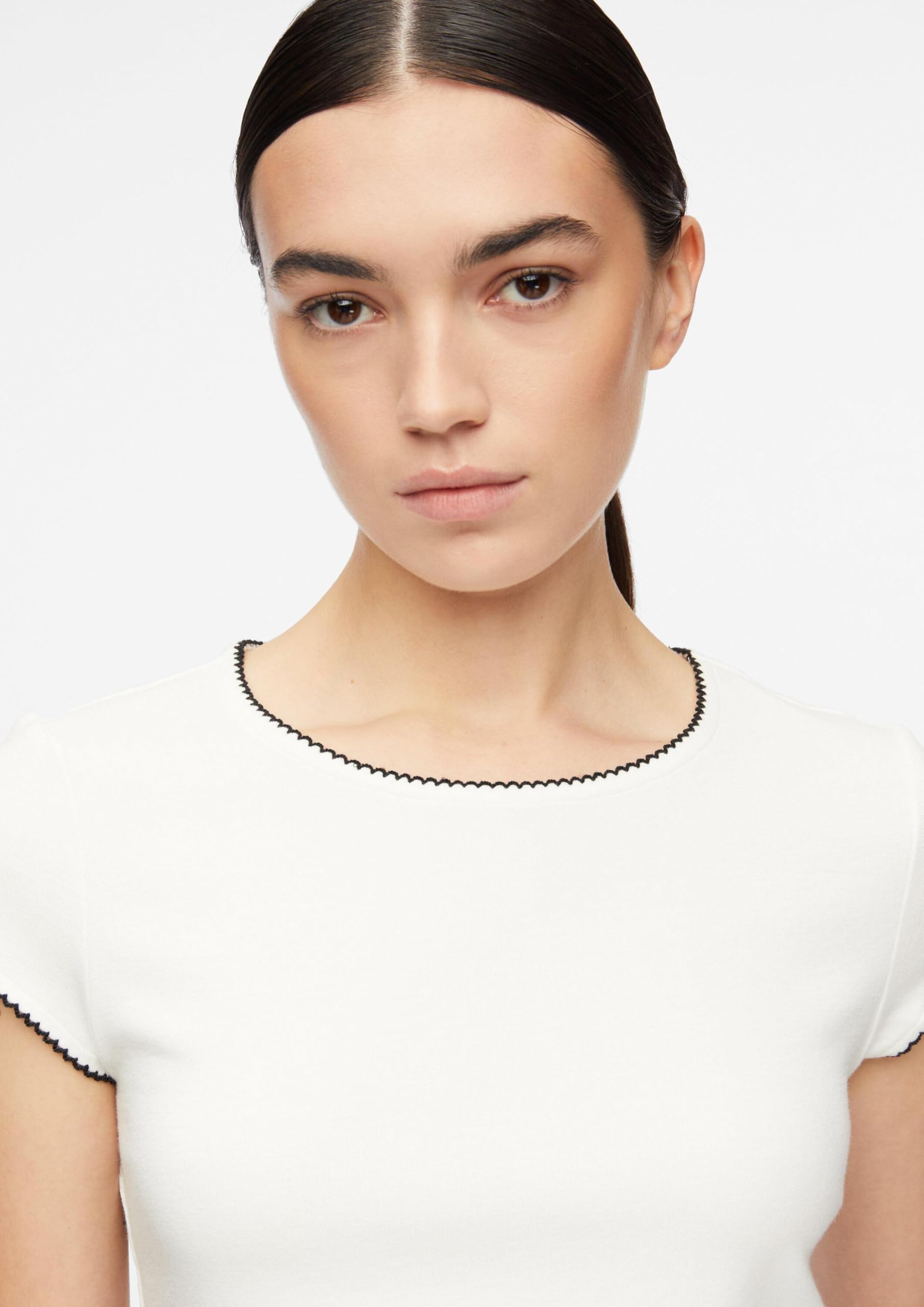 Comma Damen 2180568 T-Shirt (1er Pack)