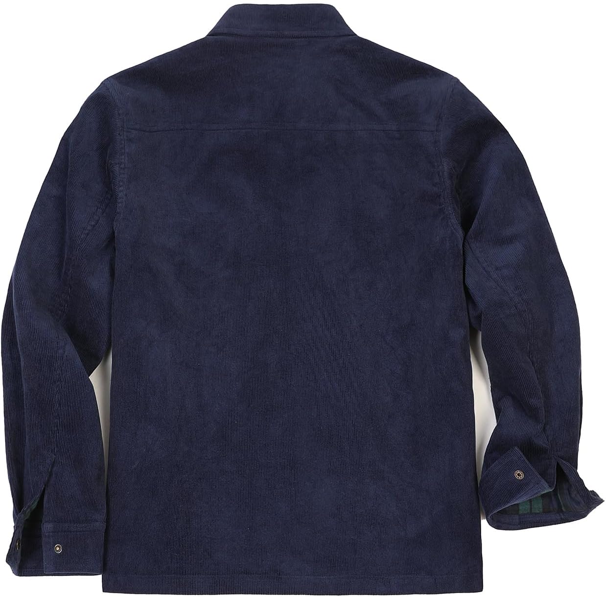 ZENTHACE Men's Corduroy Shirts Jacket with Full Flannel Lined,Snap Button Down Vintage Fall Outerwear Coat,100% Cotton - Image 3