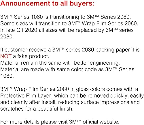 Miniatura 4 de 3M 1080 2080 - Kit de envoltura de vinilo negro brillante de 2 pulgadas x 50 pies para borrar ventana, acabado de puerta, kit de herramientas